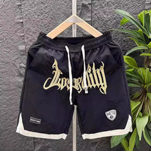 夏季新款潮流篮球短裤美式宽松卫裤男士运动裤2024港风情侣