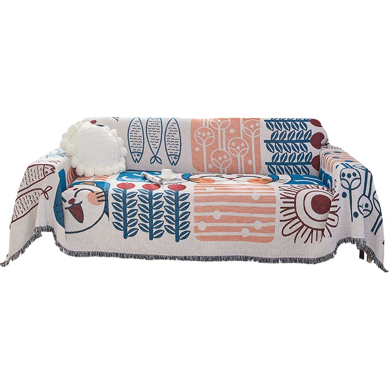 Anti-gato rasguño nórdico ins estilo sofá toalla antideslizante cuatro estaciones combinación universal sofá cubierta de tela cubierta de sofá Manta