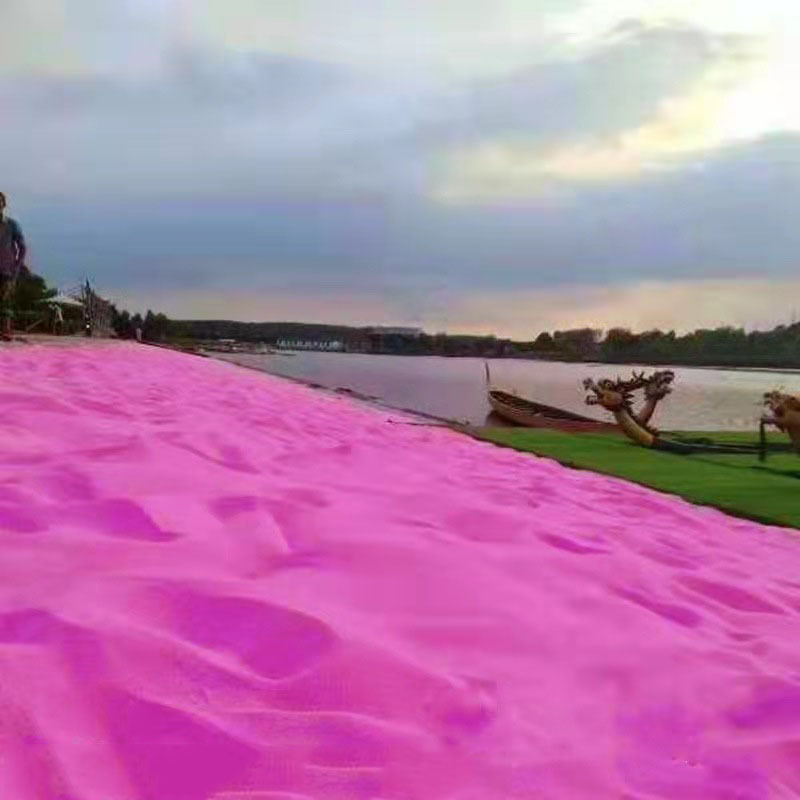 fuchsia beach coloured sand
