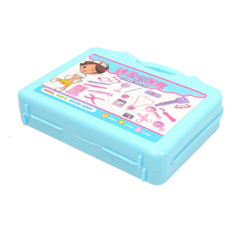 Source manufacturers children's doctor play house toy portable medicine box set stethoscope injection girl baby boy