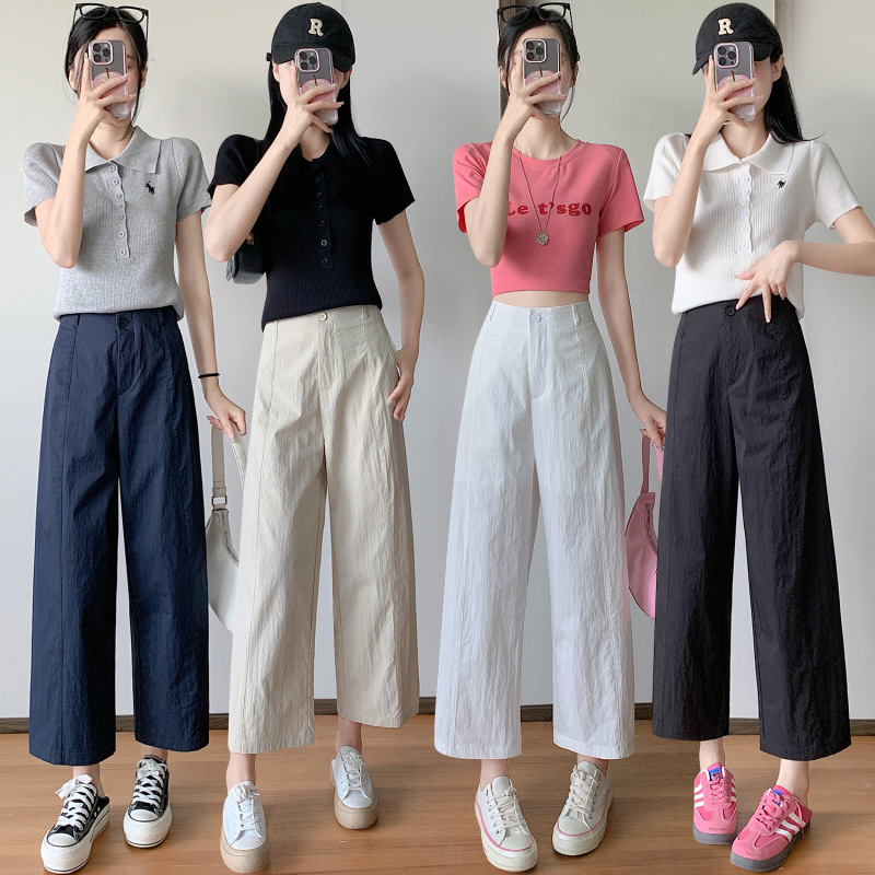 2025 New Sea Salt Air Pants with Textured Front Seam, Slimming for Petite Figures, Wrinkle-Resistant, Slimming Cropped Casual Pants 2025 New Sea Salt Air Pants with Textured Front Seam, Slimming for Petite Figures, Wrinkle-Resistant, Slimming Cropped Casual Pants