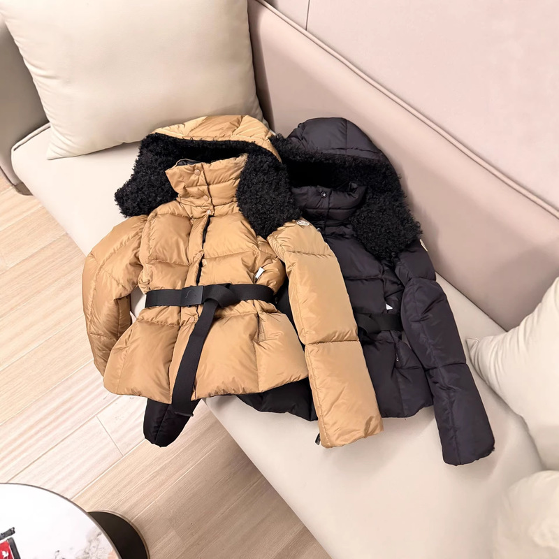 Original Mongolian Brand New Castelnou Fashion Square Quilted Detachable Hood Pocket Short Long-Sleeve down Jacket Original Mongolian Brand New Castelnou Fashion Square Quilted Detachable Hood Pocket Short Long-Sleeve down Jacket