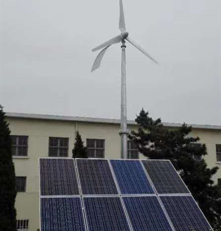 2KW风力发电机2kw太阳能光伏板风光互补发电系统