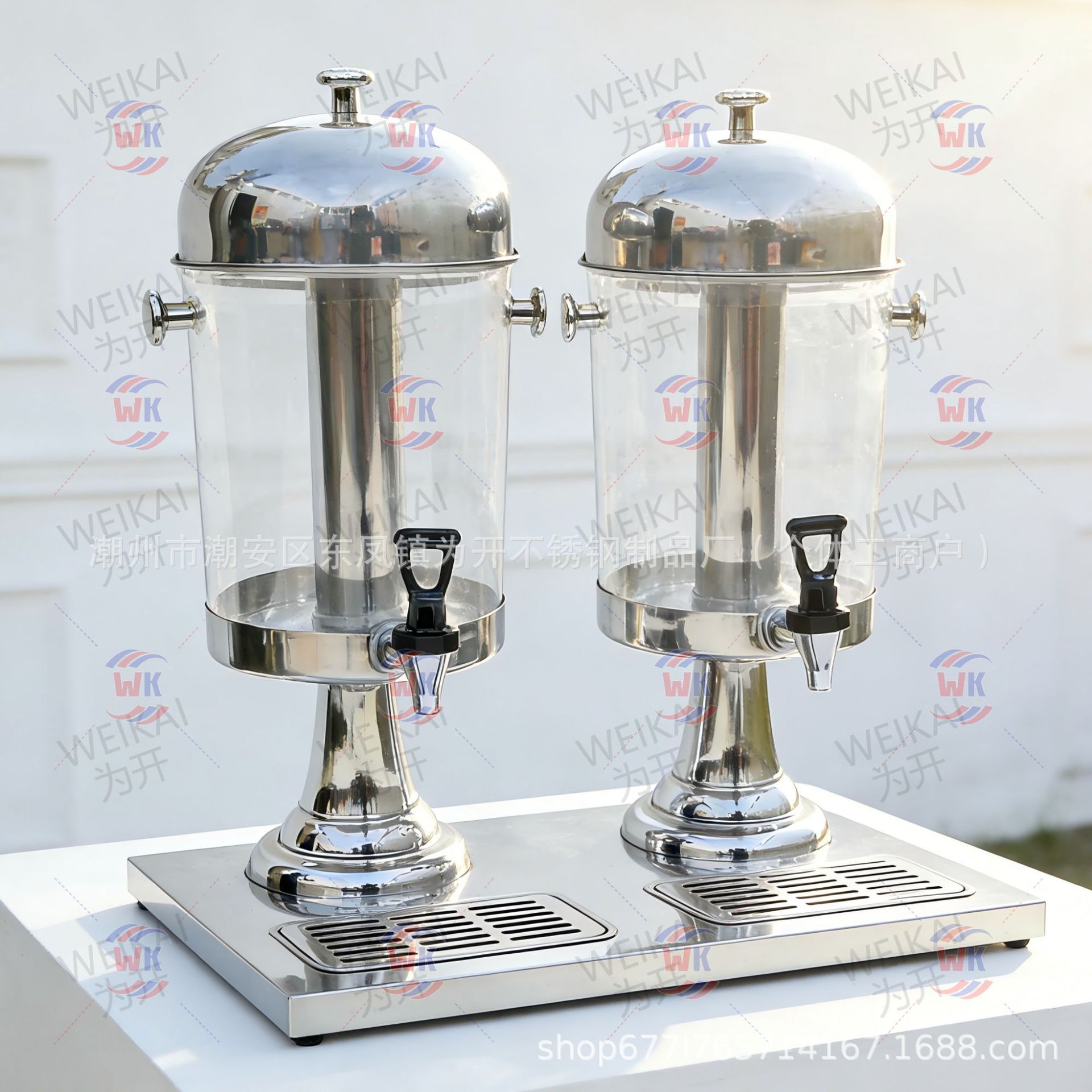Hotel de acero inoxidable Dingxi comida helada de tres extremos, doble y comercial 8l máquina de bebida de barril de jugo de autoservicio máquina de bebida fría