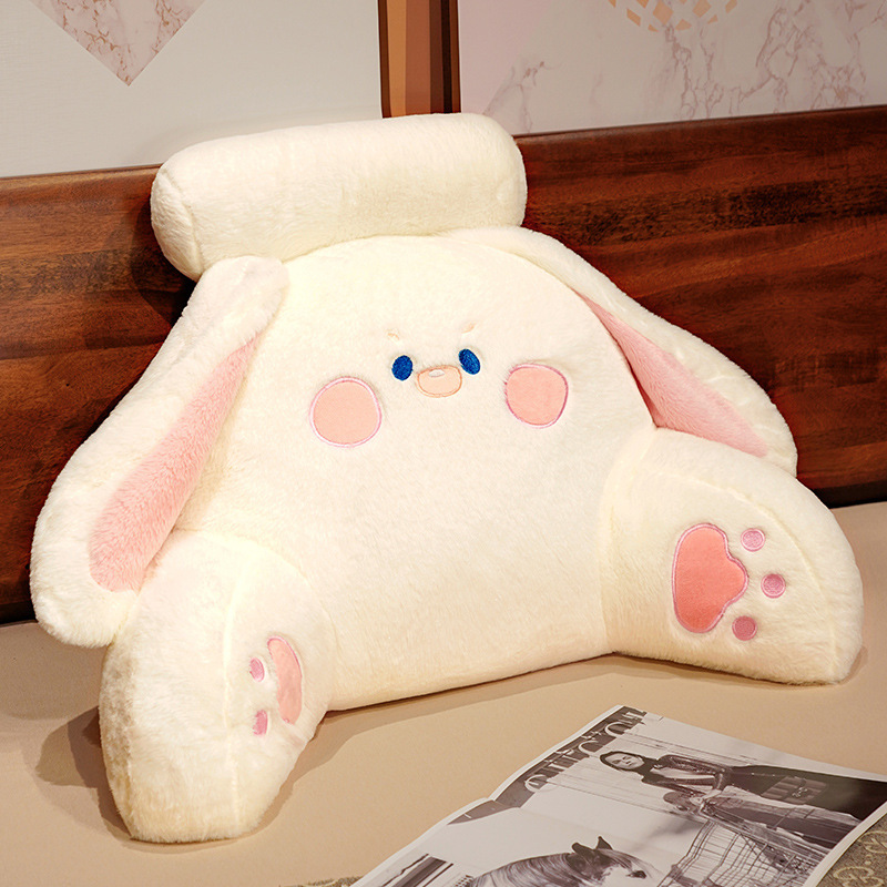 【Haoyue】 Conejo blanco de orejas largas de felpa