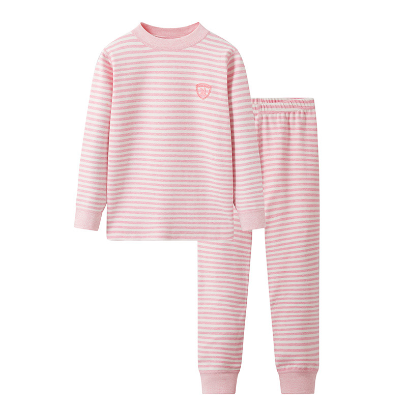 Ding-Shulu Color Cotton Set) Striped Pink