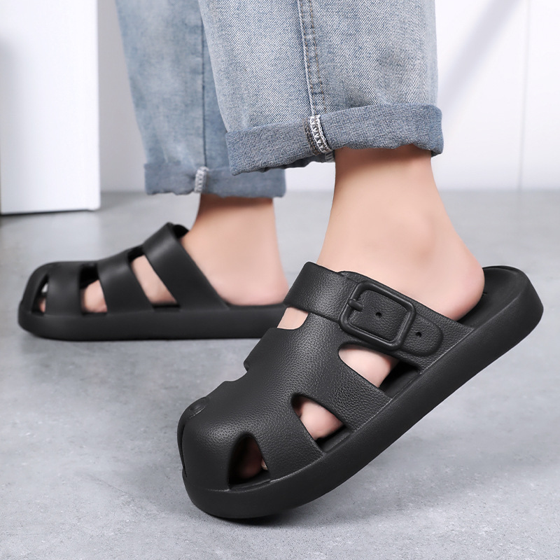 Zapatillas de verano para hombres nuevos zapatos respirantes no olor zapatos agujeros huecos sandalias coreanas suaves cómodas zapatos casuales