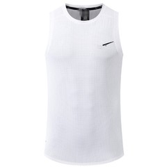 ファッションカジュアルスポーツベスト男性メッシュバスケットボール上着フィットネストレーニング服ランニング速乾ノースリーブゆるい半袖