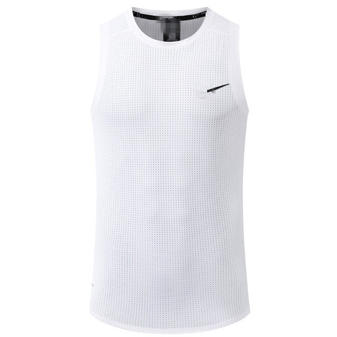 Fashion Casual Sports Vest Men's Mesh Basketball Top Fitness Training Clothes Running Quick-drying Sleeveless Loose Short-sleeve