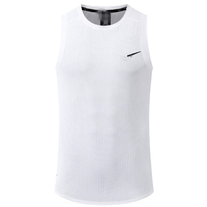 Модный повседневный спортивный жилет мужской сетчатый баскетбольный топ фитнес-тренировочный костюм для быстрого бега без рукавов с короткими рукавами