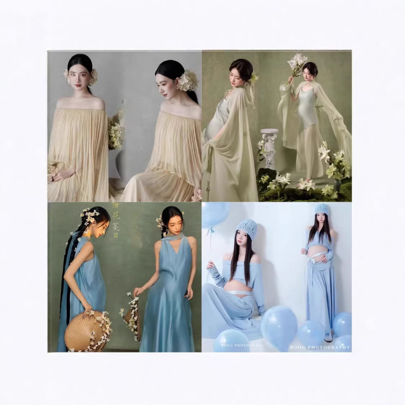 New Chinese Zen-style maternity photo clothing, ancient-style modified photography attire, 26 new styles of photo clothing for pregnant women New Chinese Zen-style maternity photo clothing, ancient-style modified photography attire, 26 new styles of photo clothing for pregnant women