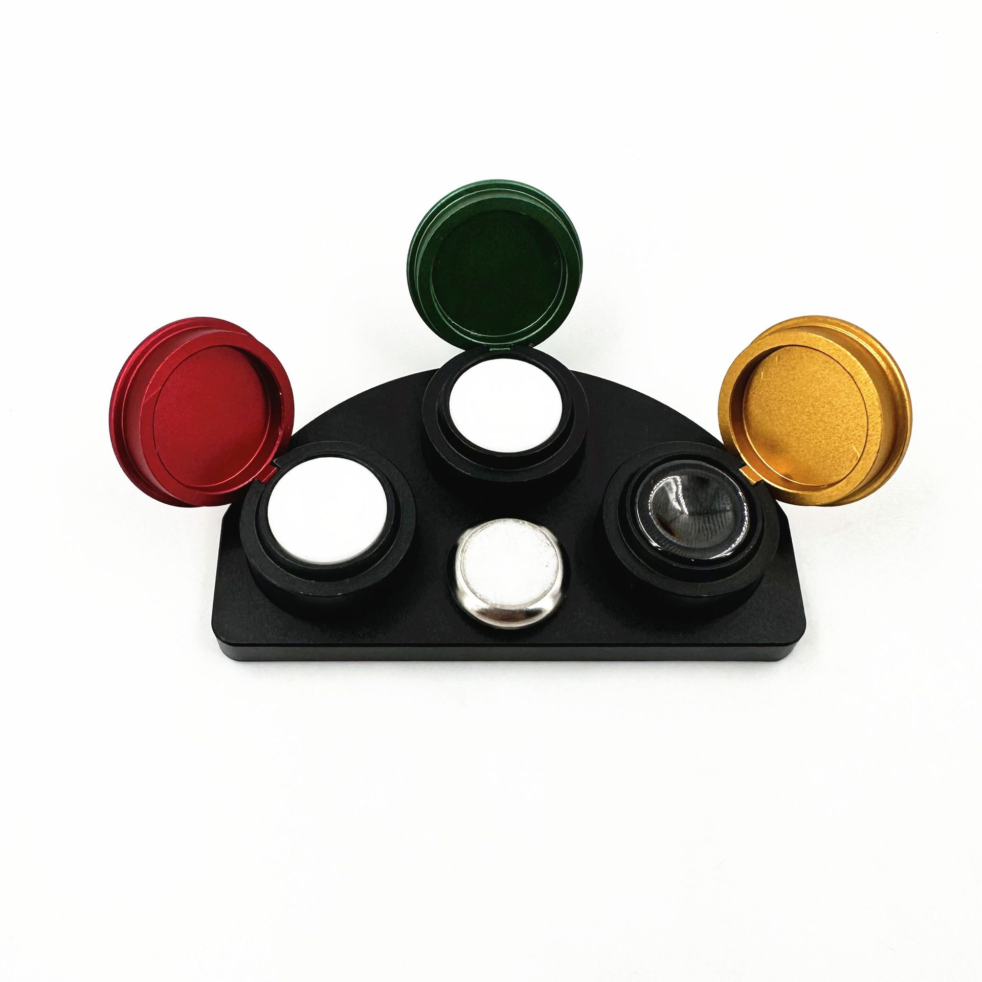 修表钟表手表维修工具陶瓷三目四目油碟手表点油专用盛油器