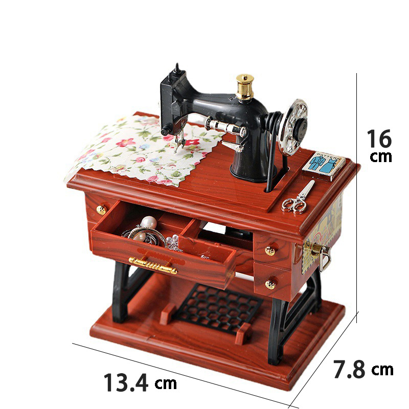 Piano gramófono máquina de escribir máquina de coser caja de música modelo creativo adornos accesorios nostálgicos decoración del hogar regalos