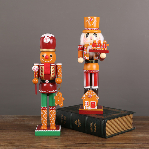 New Walnut Nutcracker Figurine Puppet Children's Toy Festival Gift Window Desk Ornament King Soldier Doll