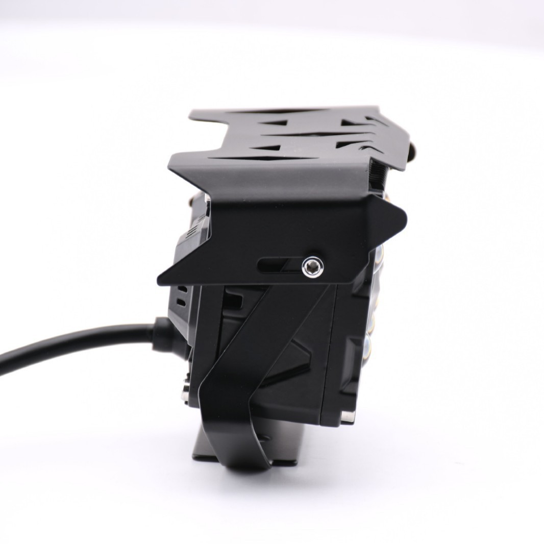 4 * 4 automóviles motocicletas baterías de automóviles pistolas láser doble lente de luz superbrillante reflector impermeable parrilla de dos colores