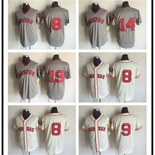 Retro Baseball League Boston Red Sox Boston Red Sox jersey MN embroidered baseball uniform