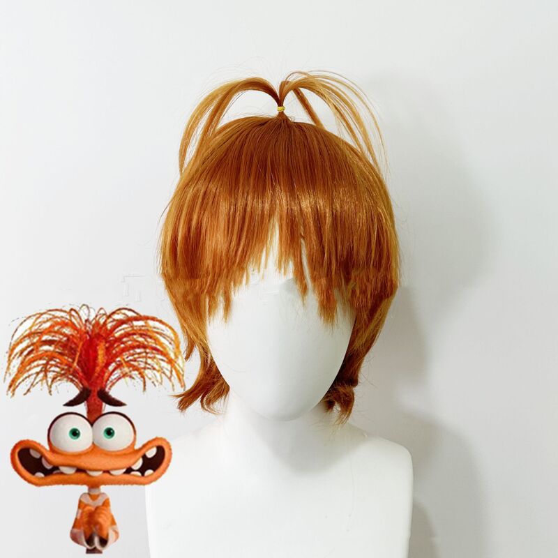 Cross-border mind secret service team big movie 2 Lele five emotional wig headgear children adult cos animation props