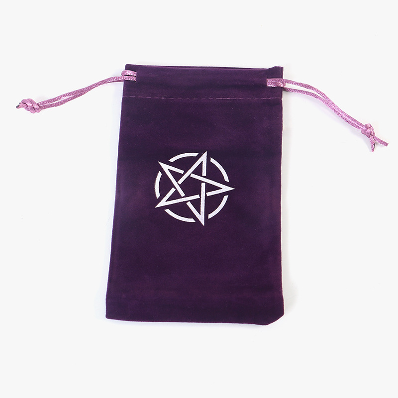Velvet Tarot And Oracle Card Storage Bag With 8 Colours_voghion.com