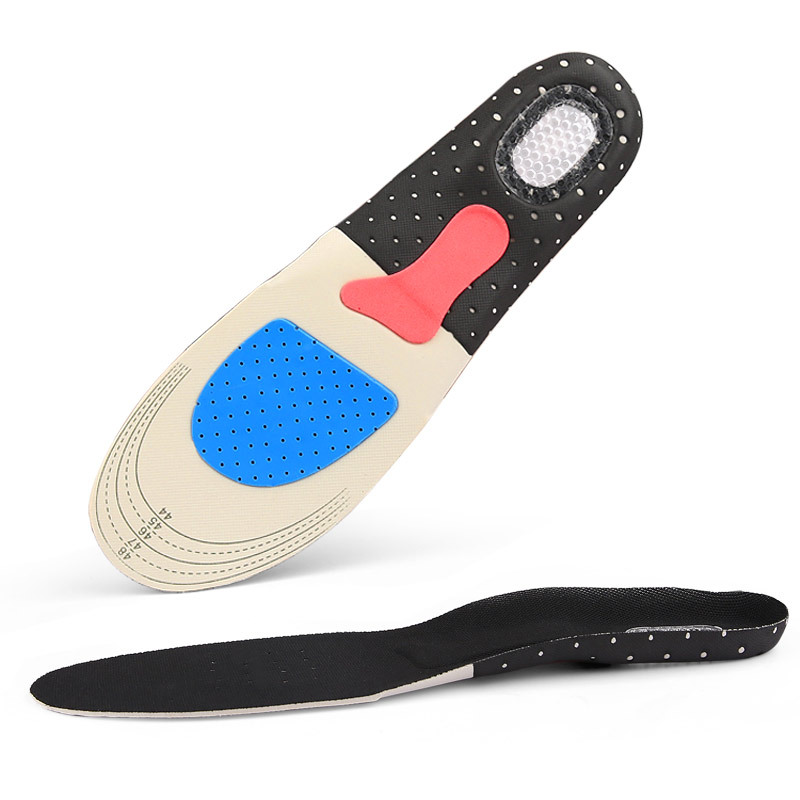 Breathable shock-absorbing elastic insoles for men and women