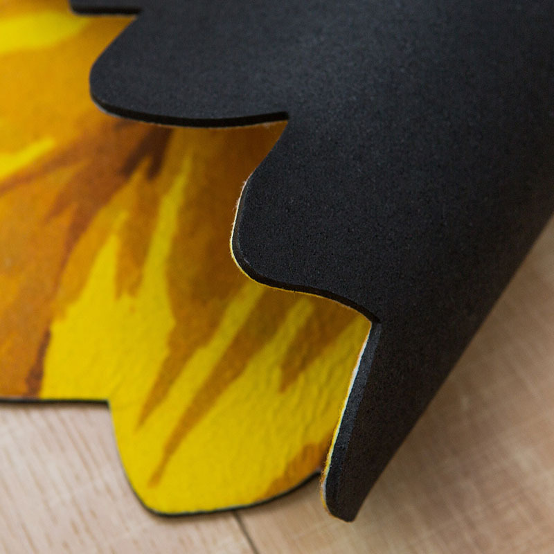 Semicircular Entrance Mat With Floral Pattern And Rubber Backing_voghion.com