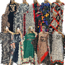 Y71366 欧美女装批发 沙滩 户外 休闲 时尚印花 圆领 宽松 连衣裙