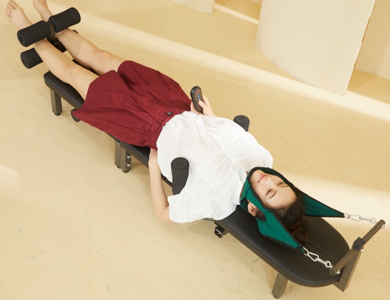 身長を伸ばす電動ストレッチャー、子供用ホームフィットネスストレッチ反転マシン、腰椎ディスク身長物理的牽引マシン|undefined