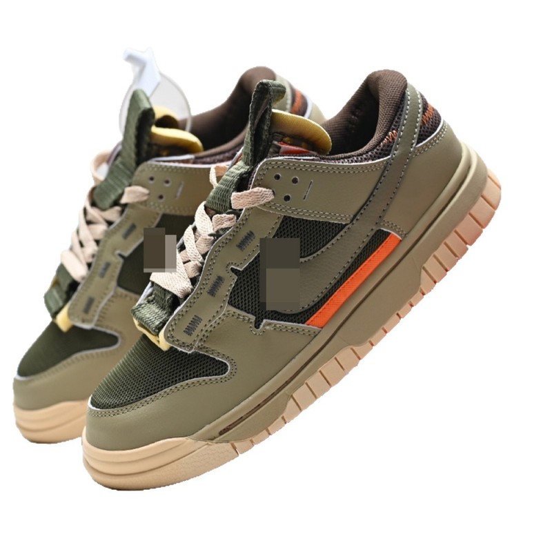 莆田靴 SB DUNKPINE スニーカー レザー メッシュ ステッチ カジュアル スポーツ シューズ ロートップ レトロ メンズ レディース 軽量|undefined