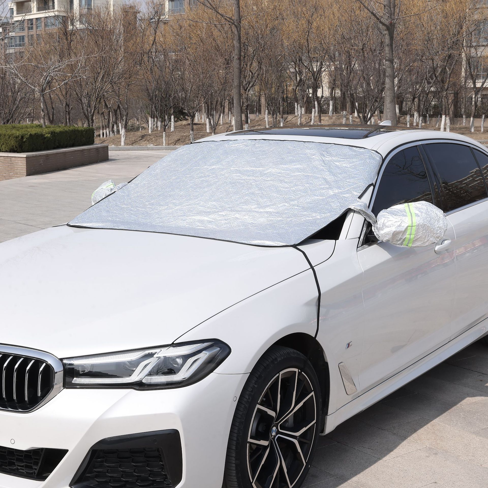 Car Sunshade, Front Windshield Sun Protection, Heat Insulation, Sunshade, Front Windshield Sunshade, Snow Protection, Car Cover, Car Curtain