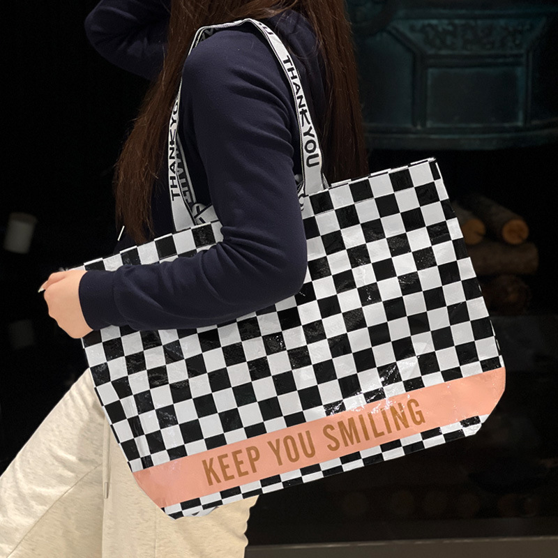 编织袋蛇皮袋手提袋覆膜编织手提袋展会显眼包环保袋logo