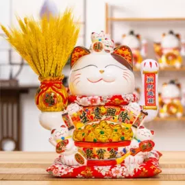 招财猫;陶瓷工艺品