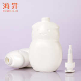 鸿昇源头厂家HDPE980ml1000ml儿童沐浴露洗发水瓶二合一洗护清洁