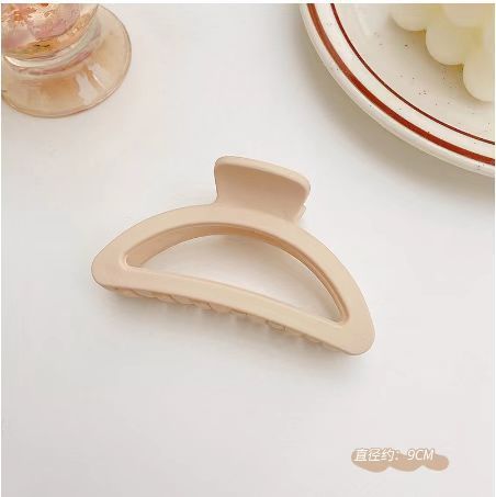 Horquilla de las mujeres espalda Cabeza esmerilado clip de pelo marrón horquilla Internet celebridad updo tiburón clip de alta calidad temperamento