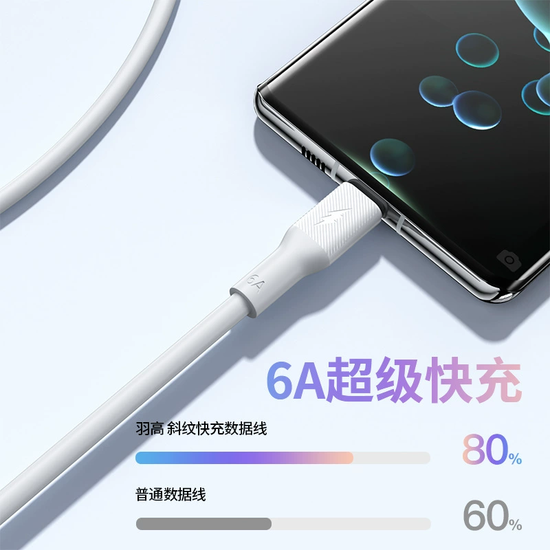 羽高 Бренд 3c сертификация Национальный стандарт сертификация 66w быстрая зарядка зарядное устройство подходящее для 100w зарядного устройства Android зарядка