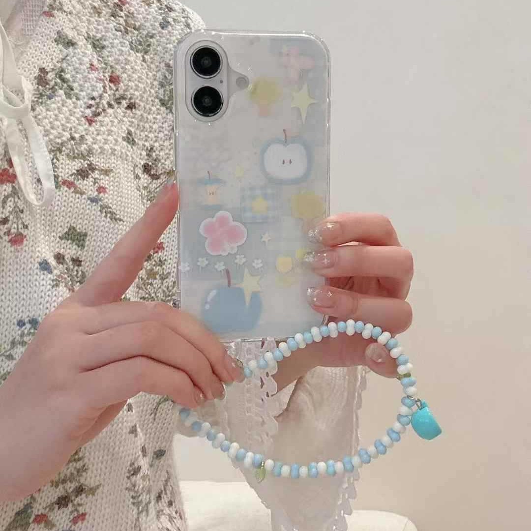 Gentle viento ins empalme azul manzana apple iphone15/16ProMax Apple 14 funda para teléfono móvil 13 femenino 16 nuevo