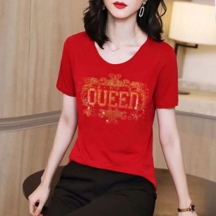 Fashionable trend comfortable breathable T-shirt for leisure, Korean style, bright catchy style, oversize, loose fit 4