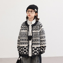 男童开衫毛衣秋装2025新款儿童春秋冬款中大童外套男孩秋季针织衫