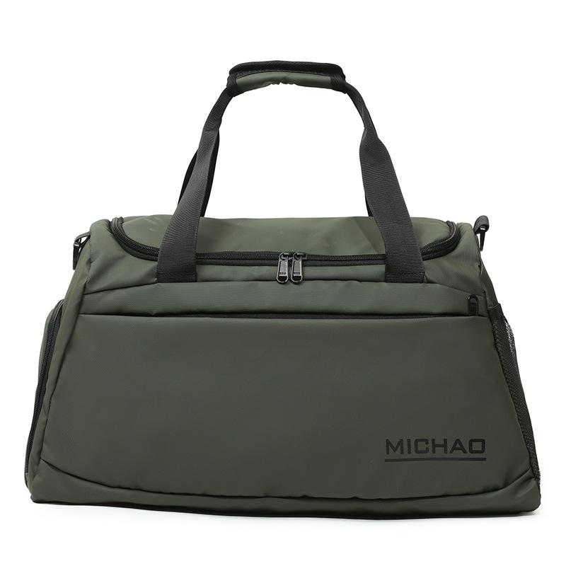 Bolsa de ejercicios bolsa de viaje de zapato independiente bolsa de natación seca y húmeda separación bolsa de yoga bolsa de transporte inclinada impresa logotipo desgaste