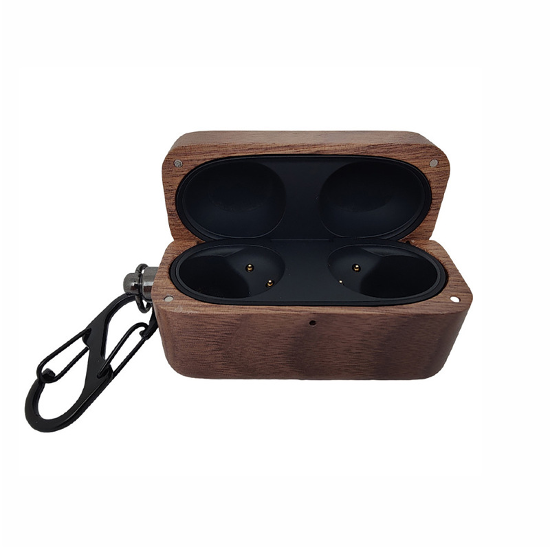 Suitable for Sony Xm5 Wireless Headphone Protective Case Walnut Xm4 Wooden Bluetooth Headphone Protective Case Wholesale