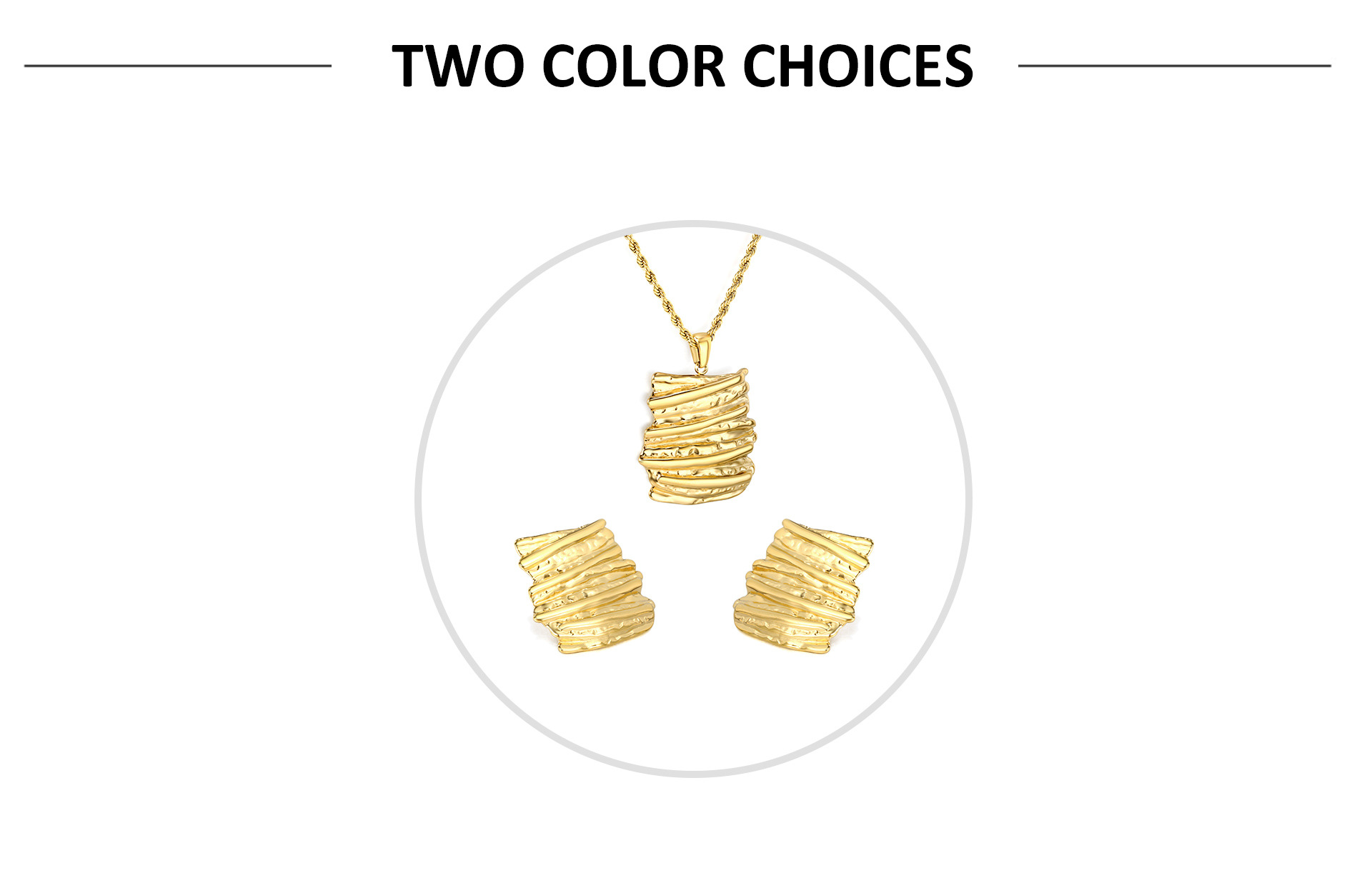 Earrings, Necklace, Jewelry Set Classification Twisted Rope Chain Chain Type Wholesale Jewelry Elegant Vintage Style Irregular Bark 304 Stainless Steel Plating Twisted Rope Chain Earrings Necklace Jewelry Set