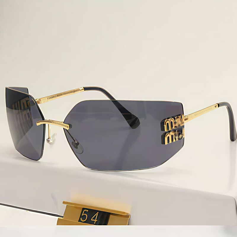Light Luxury High-Quality Inner Frame Miaojia Smu54Y Sunglasses for Women Zhang Yuanying's Same Style Rimless Sunglasses with a High-End Feel