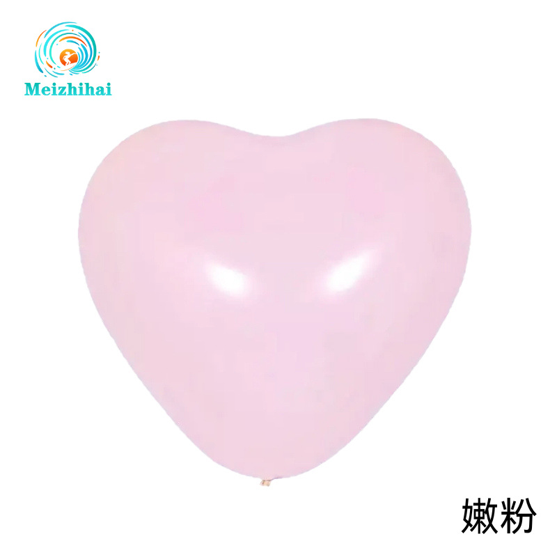 2.2g Matt Macaron Love Balloon Heart Balloon Impresión Decoración de la casa de boda Set de globos de boda