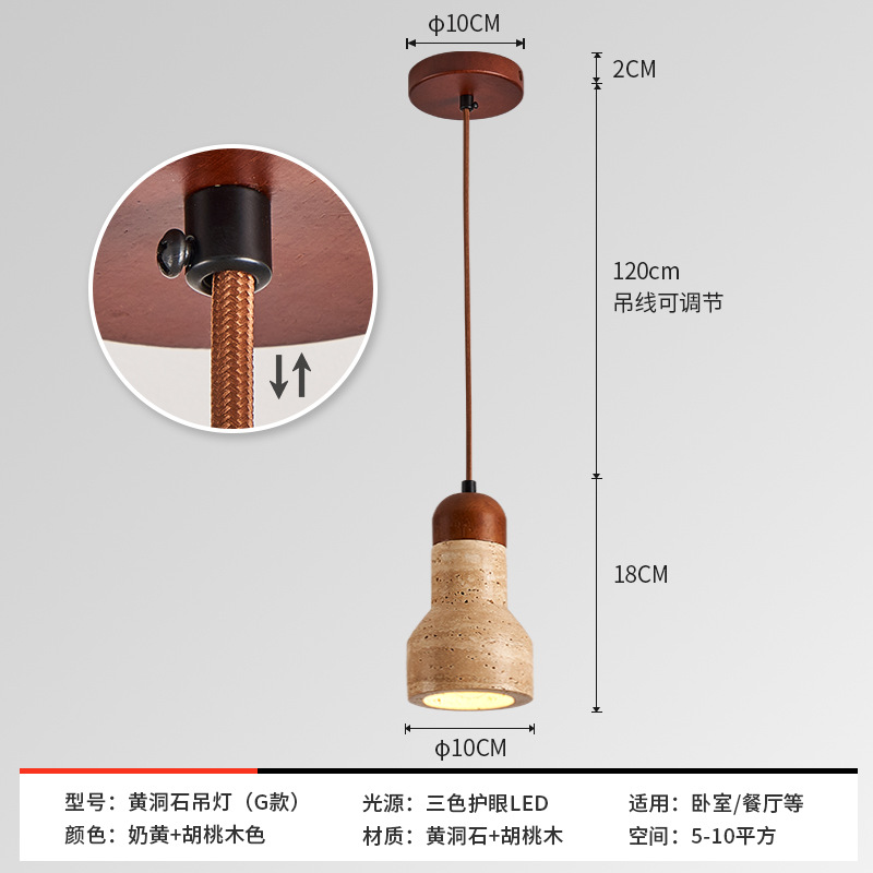 Huangtongshi Estilo japonés Wabi-Jifeng dormitorio junto a la cama candelabro estilo crema creativo B & B Retro restaurante medieval pequeño candelabro