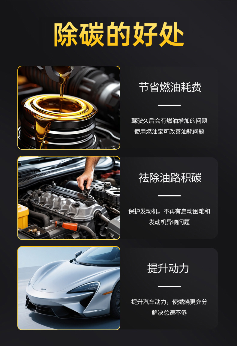 Direct sales from the original manufacturer: New Thunder Shield Sea Dragon Fuel Additive for gasoline removes carbon deposits, boosts power, and aids combustion in gasoline vehicles