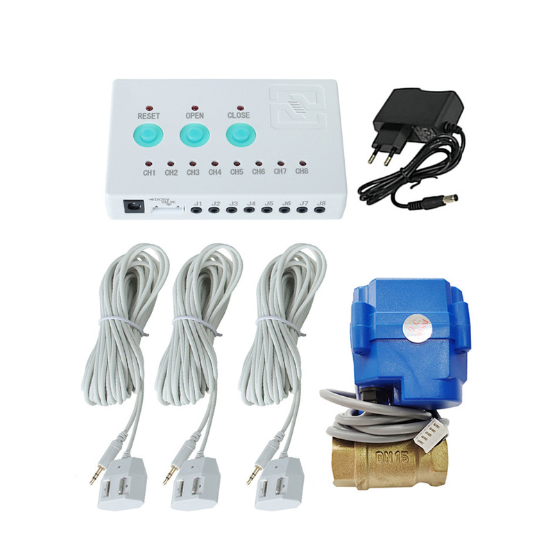 High-Precision Water Leak Alarm and Automatic Water Shut-Off Valve | Multi-Point Detection Water Immersion Sensor | Shop Warehouse and Computer Room Waterproofing High-Precision Water Leak Alarm and Automatic Water Shut-Off Valve | Multi-Point Detection Water Immersion Sensor | Shop Warehouse and Computer Room Waterproofing