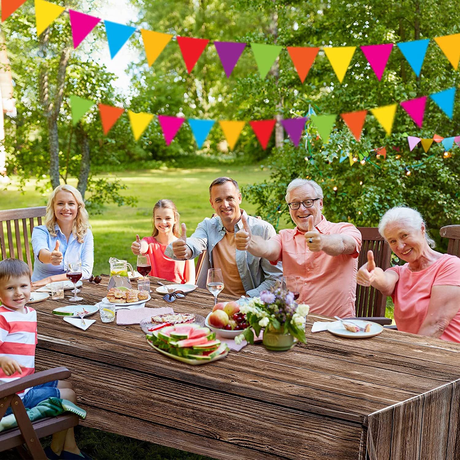Texture Pattern Vintage Style Texture Plastic Casual Daily Tablecloth