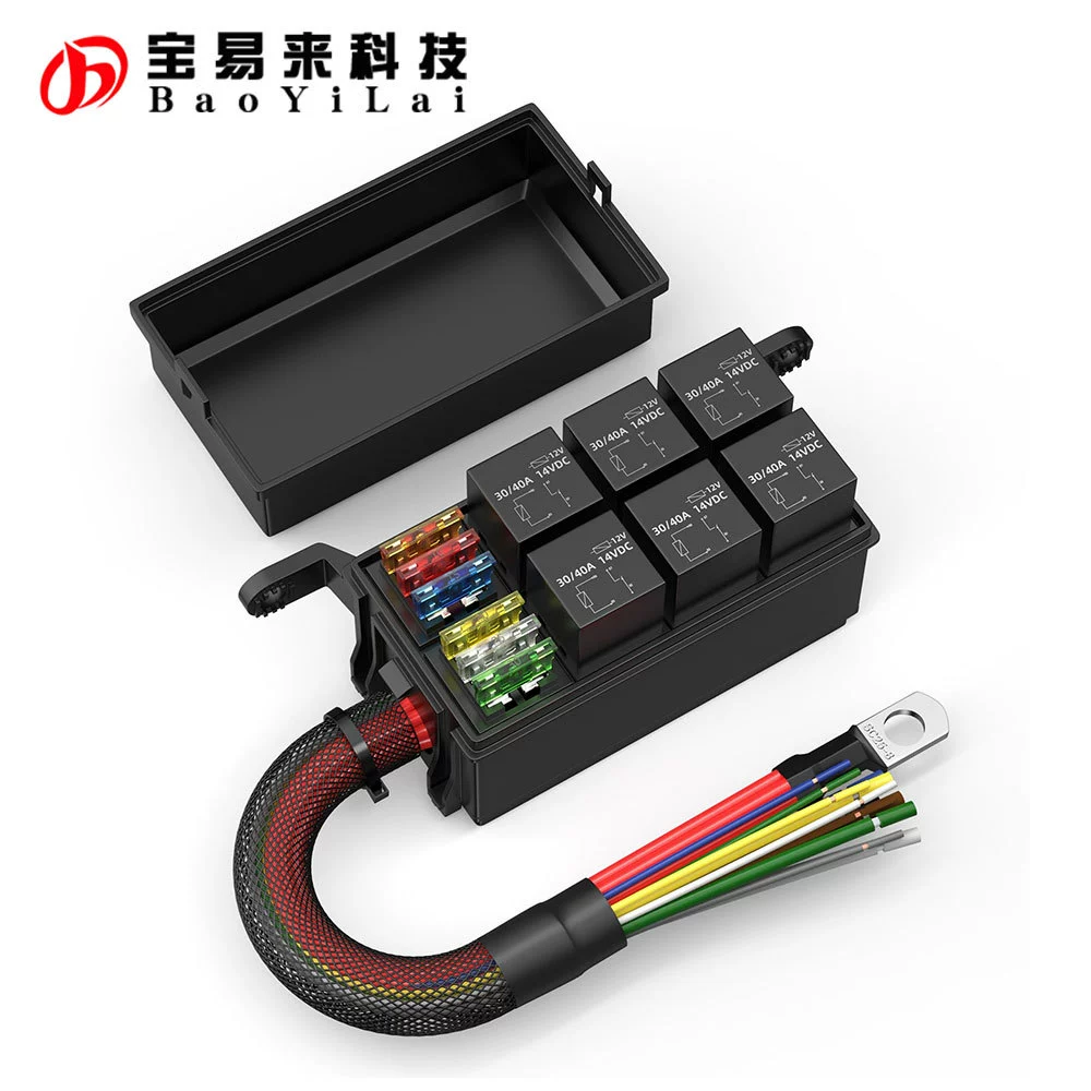 Автоматически модифицированная коробка реле предохранителей Автомобильная коробка реле для модернизации электрических цепей