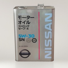 日本进口日产5W30发动机油KLAN505304汽车润滑油  4L合成车用