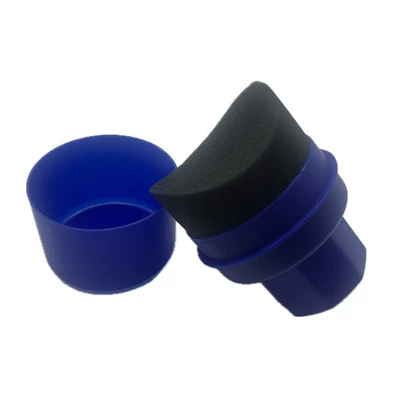 Polishing, Waxing, and Cleaning — Car cleaning tools - blue-curved-sponge-large-size