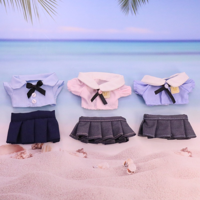 【Doll Clothes and Accessories】10Cm Kindergarten Doll Clothes Hello Kitty School Uniform Japanese and Korean Style Academy Style Fresh and Simple