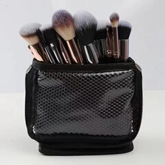 现货直供立式化妆刷包便携式大容量收纳包外出跟妆包双拉链工具包